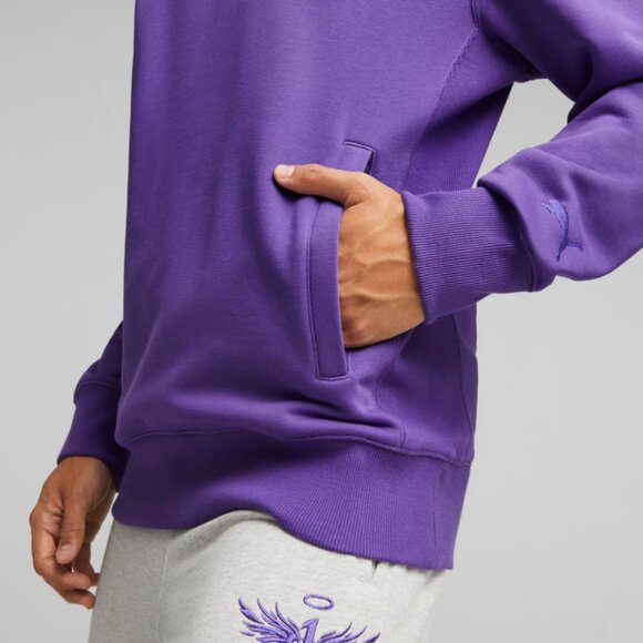 Puma x LaMelo Ball Toxic Purple Green Basketball Hoodie Men's Size XL - Picture 3 of 16